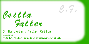 csilla faller business card